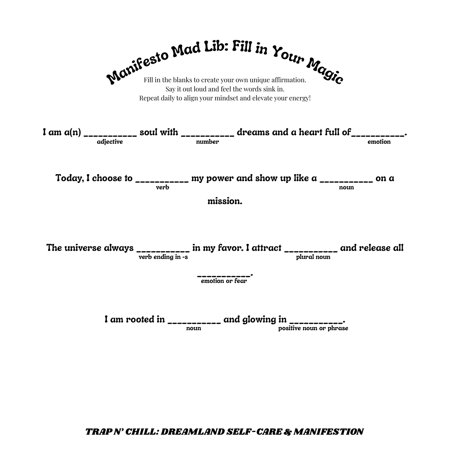 Dreamland: Self-Care & Manifestation Activity Coloring Book (Physical Book)