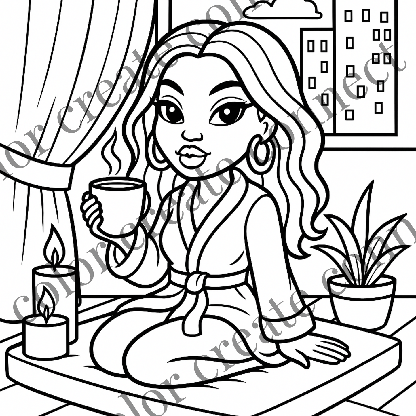 Dreamland: Self-Care & Manifestation Activity Coloring Book (Physical Book)