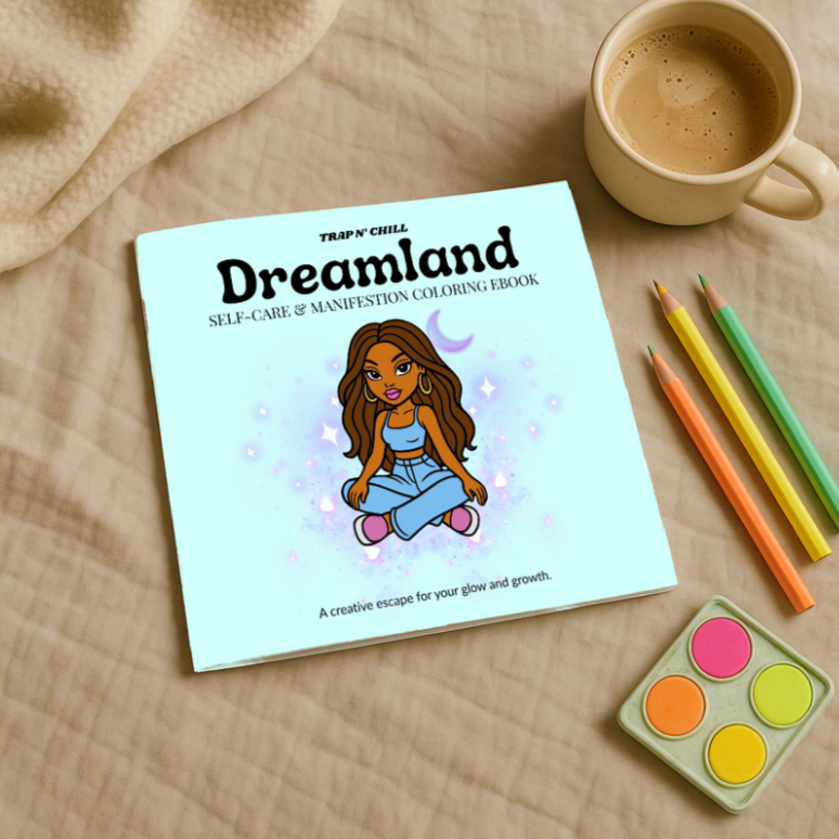 Dreamland: Self-Care & Manifestation Activity Coloring Book (Physical Book)