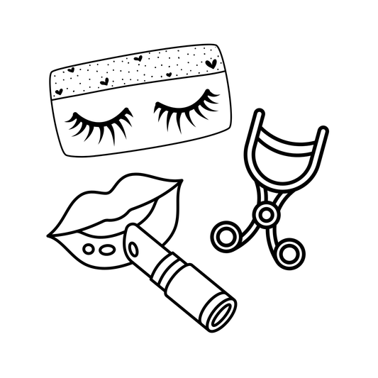 Beauty Glow Up: Bold and Easy Coloring Book (Physical Book)