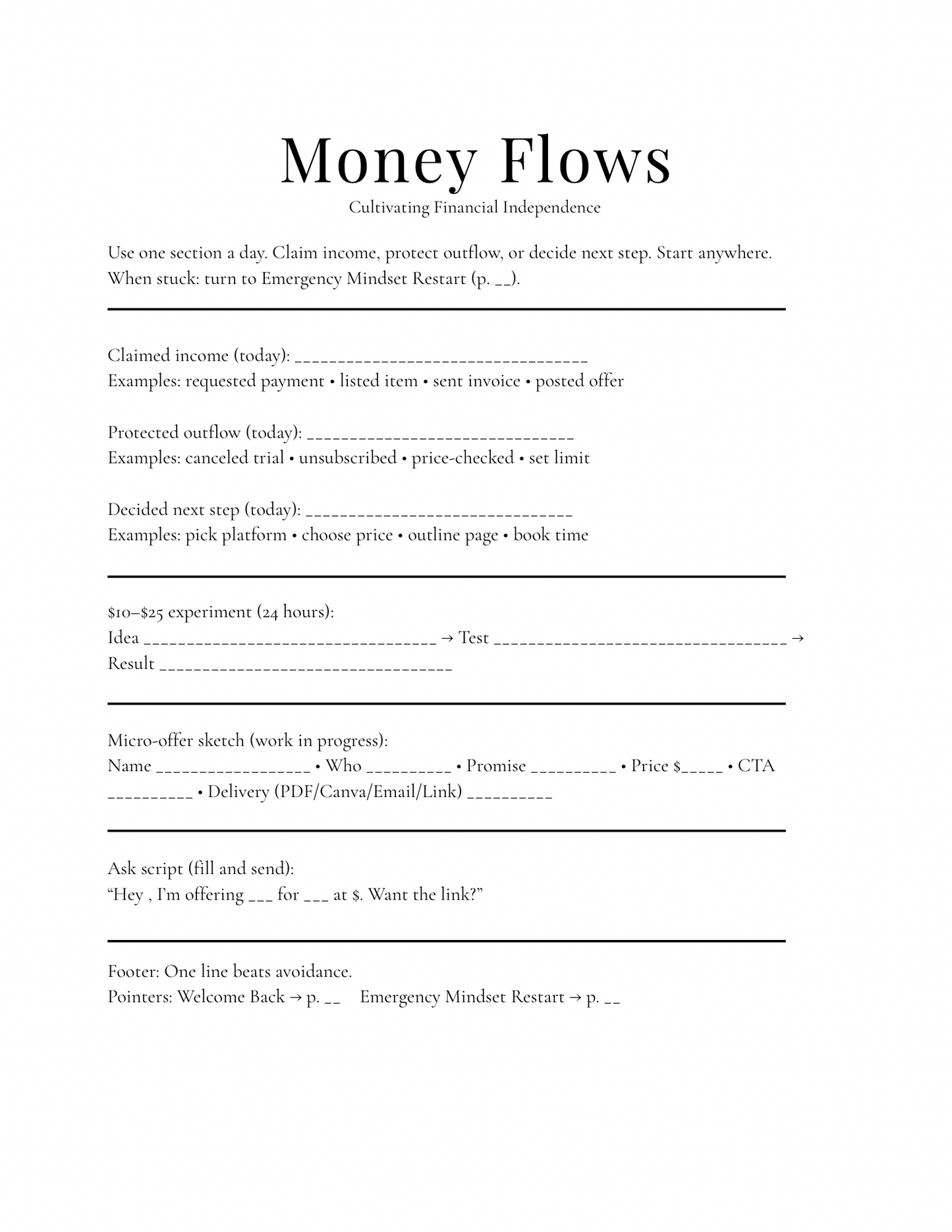 Manifesting and prioritizing money