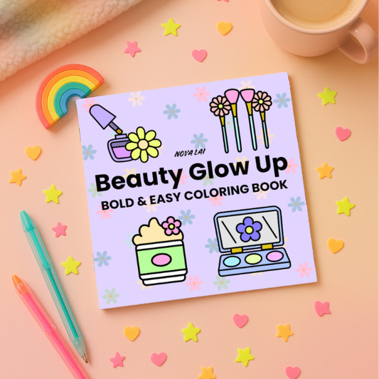 Beauty Glow Up: Bold and Easy Coloring Book (Physical Book)