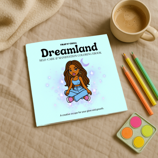Dreamland: Self-Care & Manifestation Activity Coloring Book (Physical Book)