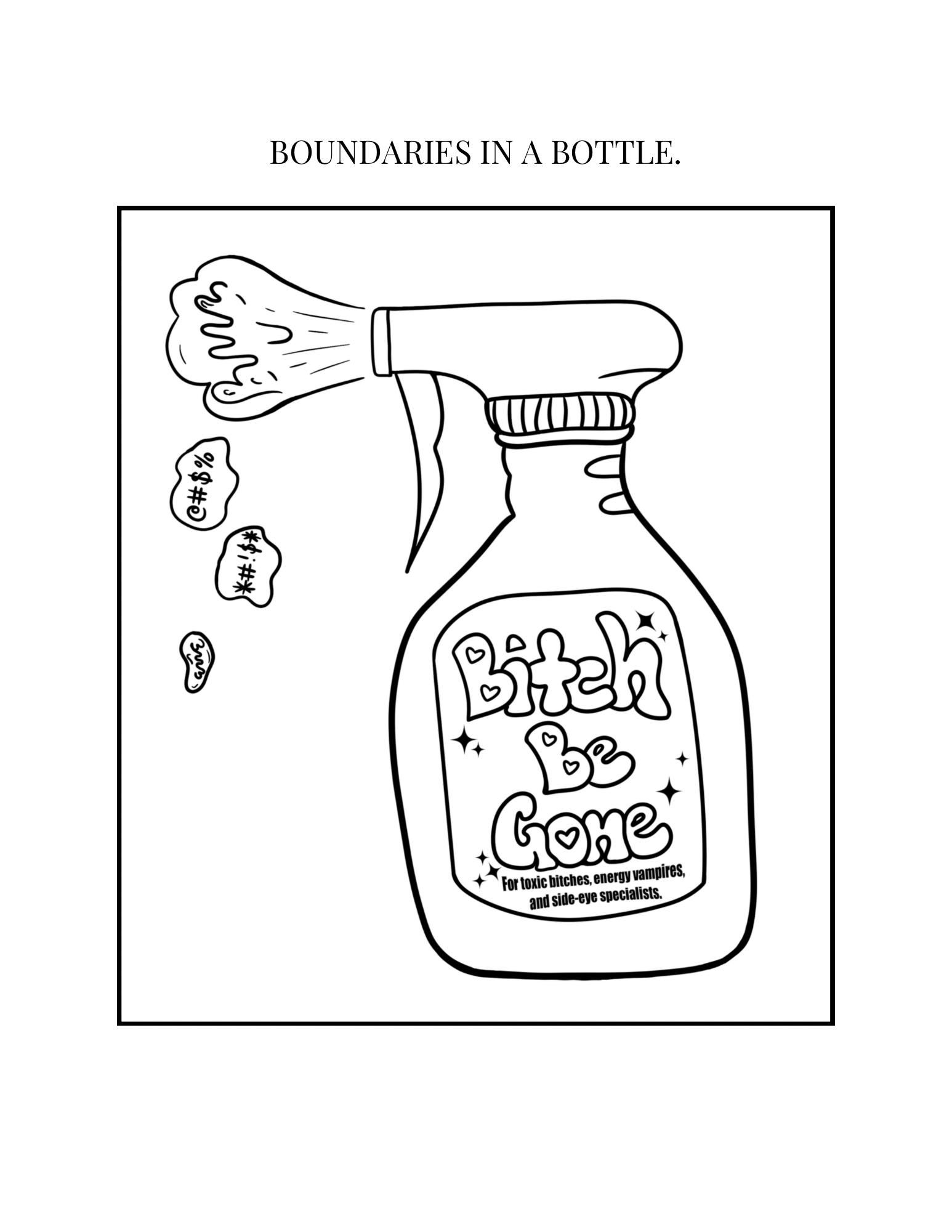Sunday Reset Coloring Page